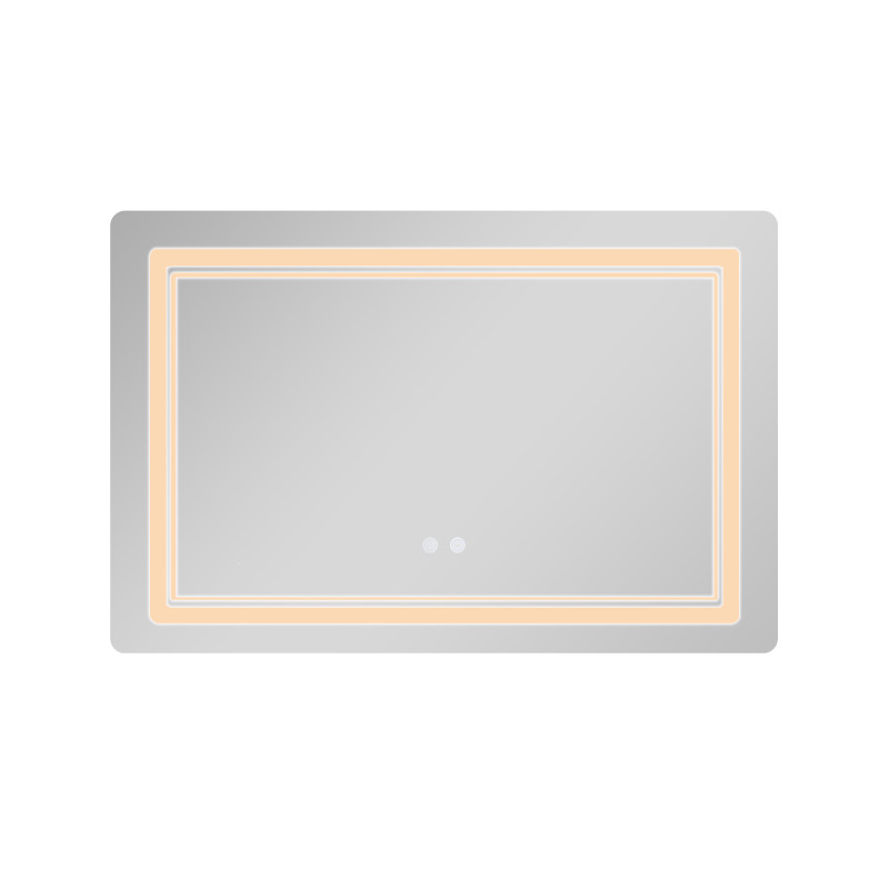 Дзеркало Qtap Cardinal (CA2) 800х600 з LED-підсвічуванням Touch, з антизапотіванням, з димером, рег. темп. кольору (3000-6500K) QT0478C806048457 SD00054581