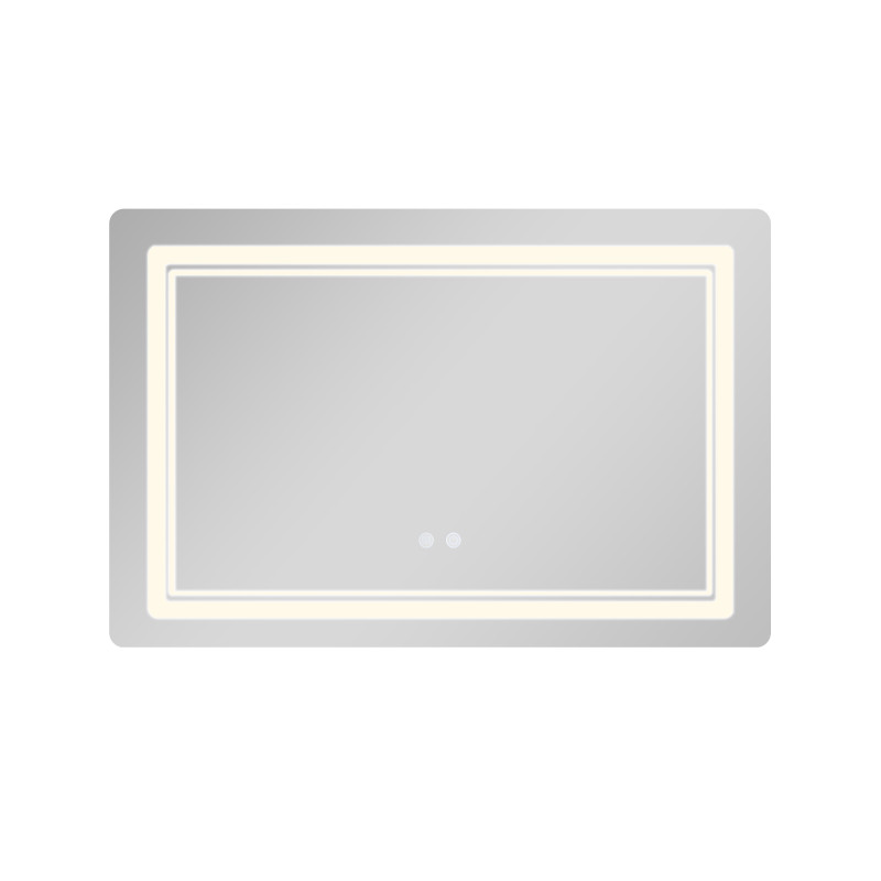 Дзеркало Qtap Cardinal (CA2) 800х600 з LED-підсвічуванням Touch, з антизапотіванням, з димером, рег. темп. кольору (3000-6500K) QT0478C806048457 SD00054581