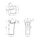Qtap Раковина для підлоги моноблок Crow 450x435x835 White QT0511G315WN