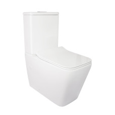 Qtap Унітаз-компакт Crow безобідковий з сідінням Soft-close QT05222170W