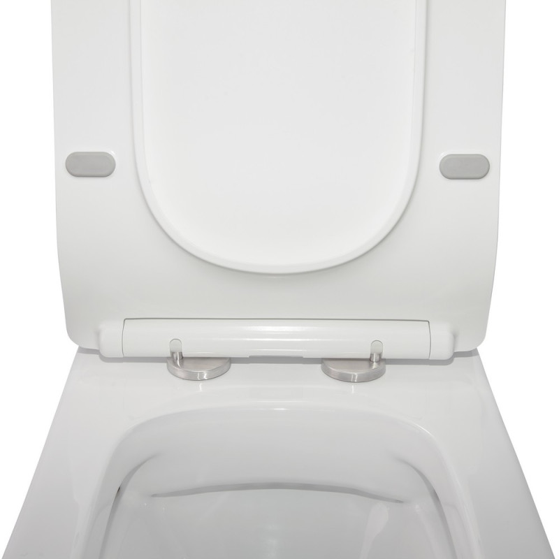 Qtap Унітаз-компакт Crow безобідковий з сідінням Soft-close QT05222170W