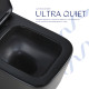 Унітаз підвісний Qtap Crow Ultra Quiet 485×340×290 мм, Matt Black, з сидінням Slim Duroplast/ Soft-close/ Quick Release QT05335171MB SD00054229