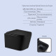 Готове рішення Qtap для ванної кімнати: підвісний унітаз Crow Ultra Quiet 485x340x290 + комплект інсталяції Standard (лінійна клавіша Black) SD00057846