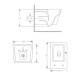 Унітаз підвісний Crow Rimless 485х340х330 мм, White, з сидінням Slim Duroplast/ Soft-close/ Quick Release QT05335171RW Qtap SD00054228