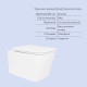 Готове рішення Qtap для ванної кімнати: підвісний унітаз Crow Rimless 485x340x330 + комплект інсталяції Standard (кругла клавіша Black) SD00057729