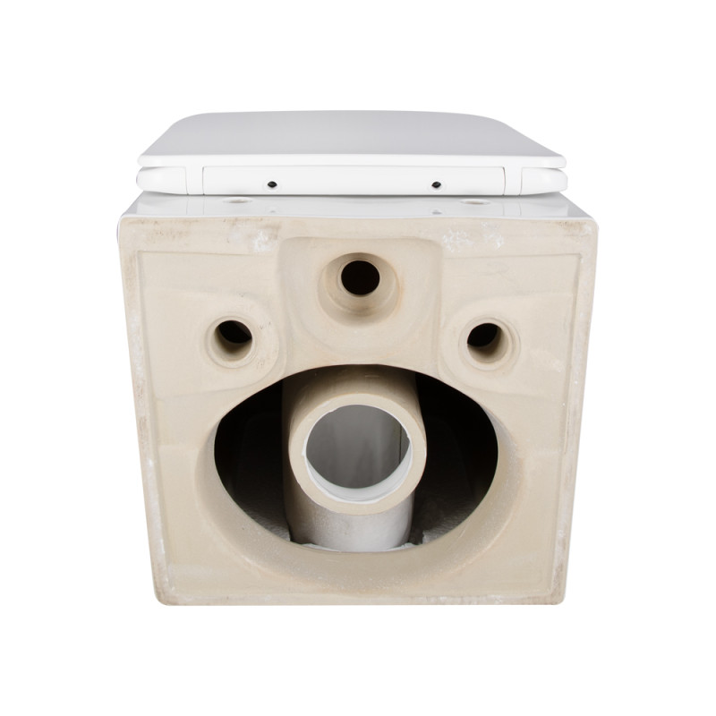 Qtap Унітаз підвісний Crow безобідковий з сідінням Soft-close QT05335171W