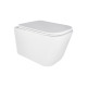Qtap Унітаз підвісний Crow безобідковий з сідінням Soft-close QT05335171W