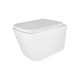 Qtap Унітаз підвісний Crow безобідковий з сідінням Soft-close QT05335171W