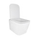 Qtap Унітаз підвісний Crow безобідковий з сідінням Soft-close QT05335171W