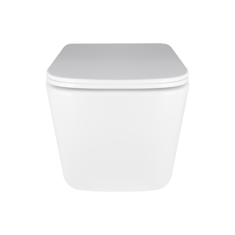 Qtap Унітаз підвісний Crow безобідковий з сідінням Soft-close QT05335171W