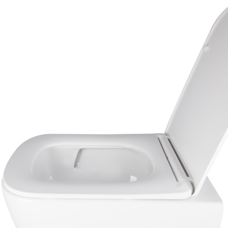 Qtap Унітаз підвісний Crow безобідковий з сідінням Soft-close QT05335171W