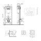 Qtap Комплект: Crow Ultra Quiet унітаз підвісний QT05335171W + Nest комплект інсталяції 4в1 (кругла клавіша Chrome) QT0133M425 + M11112CRM
