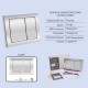 Готове рішення Qtap для ванної кімнати: підвісний унітаз Crow Ultra Quiet 520x360x290 + комплект інсталяції Nest 4 в 1 (квадратна клавіша Chrome) SD00054311