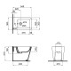 Qtap Біде підлогове Crow 545х360х410 White QT05443370W