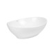 Qtap Комплект Dove: Раковина накладна овальна 410x335x145 мм White + Донний клапан PU02