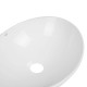 Qtap Комплект Dove: Раковина накладна овальна 410x335x145 мм White + Донний клапан PU02