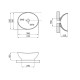 Qtap Раковина-чаша Dove 410х335х145 Matt black QT063078MBMBN
