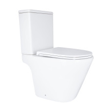 Qtap Унітаз підлоговий Dove Rimless безобідковий з сидінням Soft-close WHITE QT06228380BW