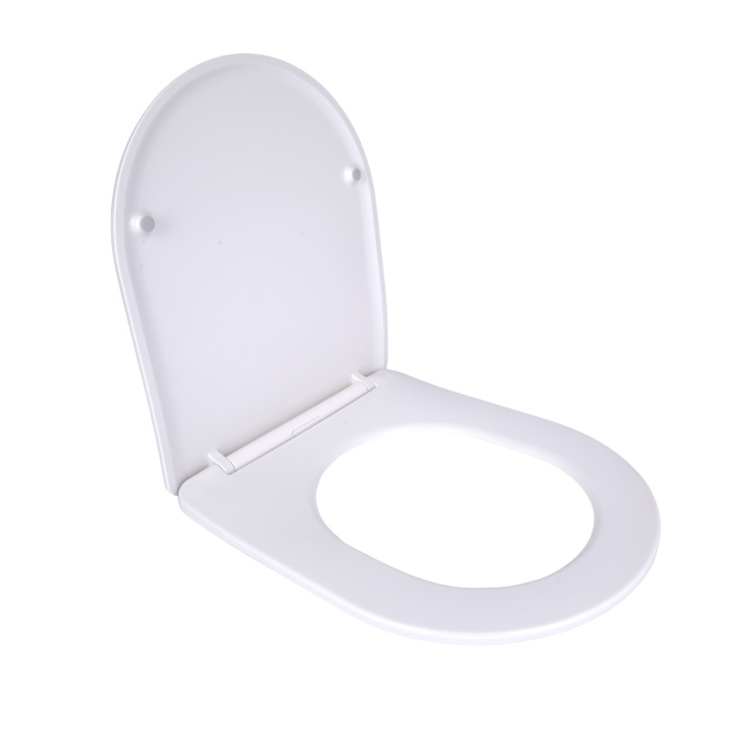 Сидіння для унітаза підлогового (Dove) 425×363×30 мм, White, з мікроліфтом, Slim Duroplast, Quick Release QT06228380BW3 Qtap SD00053462
