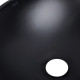 Qtap Комплект Dove: Раковина накладна овальна 410x335x145 мм Matt Black + Донний клапан PU03