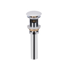 Qtap Донний клапан для раковини PU02O 70х70х227.5 White з переливом
