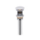 Qtap Донний клапан для раковини PU02O 70х70х227.5 White з переливом