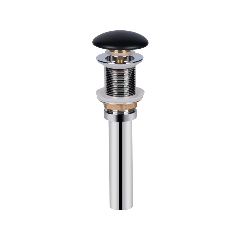 Qtap Донний клапан для раковини PU03 70х70х227.5 Matt black
