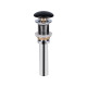 Qtap Донний клапан для раковини PU03 70х70х227.5 Matt black