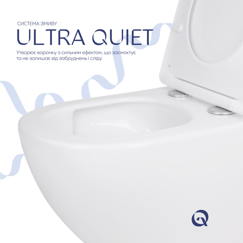 Qtap Унітаз підвісний Jay безобідковий з сідінням Soft-close QT07335175W