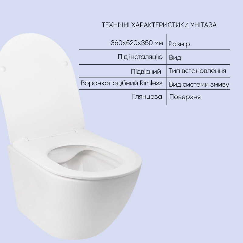 Qtap Комплект Jay 2 в 1: унітаз підвісний Rimless + біде підвісне
