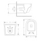 Унітаз підвісний Qtap Jay Ultra Quiet 485х360х320 мм, Matt Black, сидінням Slim Duroplast/ Soft-close/ Quick Relase QT07335177MB SD00054232
