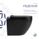 Унітаз підвісний Qtap Jay Ultra Quiet 485х360х320 мм, Matt Black, сидінням Slim Duroplast/ Soft-close/ Quick Relase QT07335177MB SD00054232