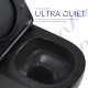 Унітаз підвісний Qtap Jay Ultra Quiet 485х360х320 мм, Matt Black, сидінням Slim Duroplast/ Soft-close/ Quick Relase QT07335177MB SD00054232