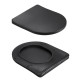 Унітаз підвісний Qtap Jay Ultra Quiet 485х360х320 мм, Matt Black, сидінням Slim Duroplast/ Soft-close/ Quick Relase QT07335177MB SD00054232