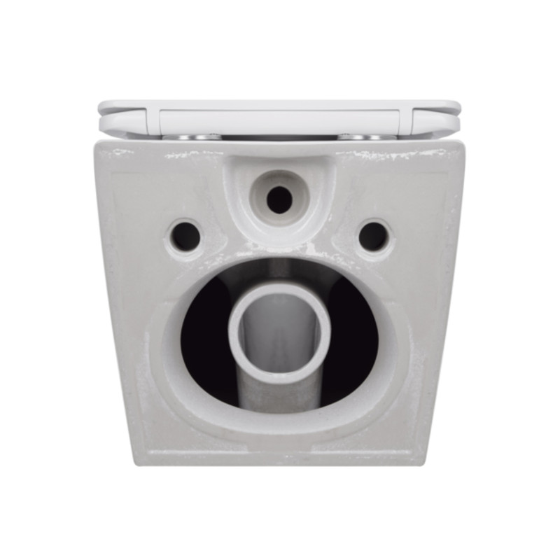 Унітаз підвісний Jay Rimless 485×360×320 мм, White, з сидінням Slim Duroplast/ Soft-close/ Quick Relase QT07335177RW Qtap SD00054231