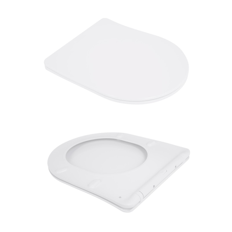 Унітаз підвісний Jay Rimless 485×360×320 мм, White, з сидінням Slim Duroplast/ Soft-close/ Quick Relase QT07335177RW Qtap SD00054231