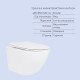Готове рішення Qtap для ванної кімнати: підвісний унітаз Jay Rimless 485x360x320 + комплект інсталяції Standard (кругла клавіша Chrome) SD00057703