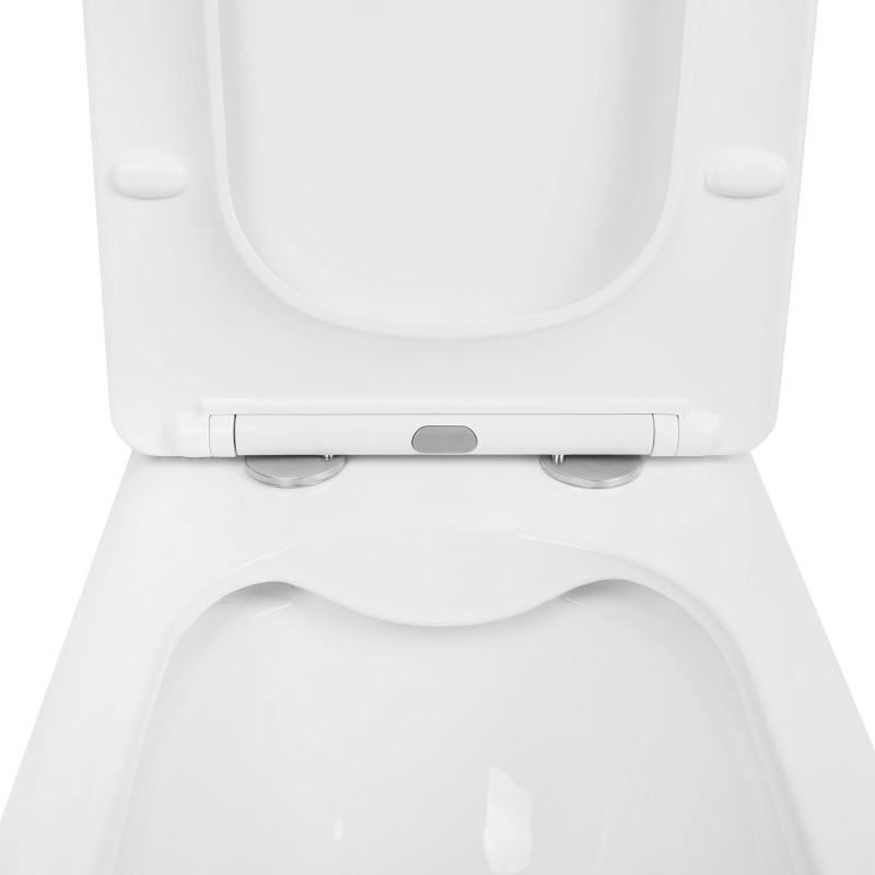Qtap Унитаз-компакт Kalao безобидковый с сиденьем Soft-close QT08221213AW