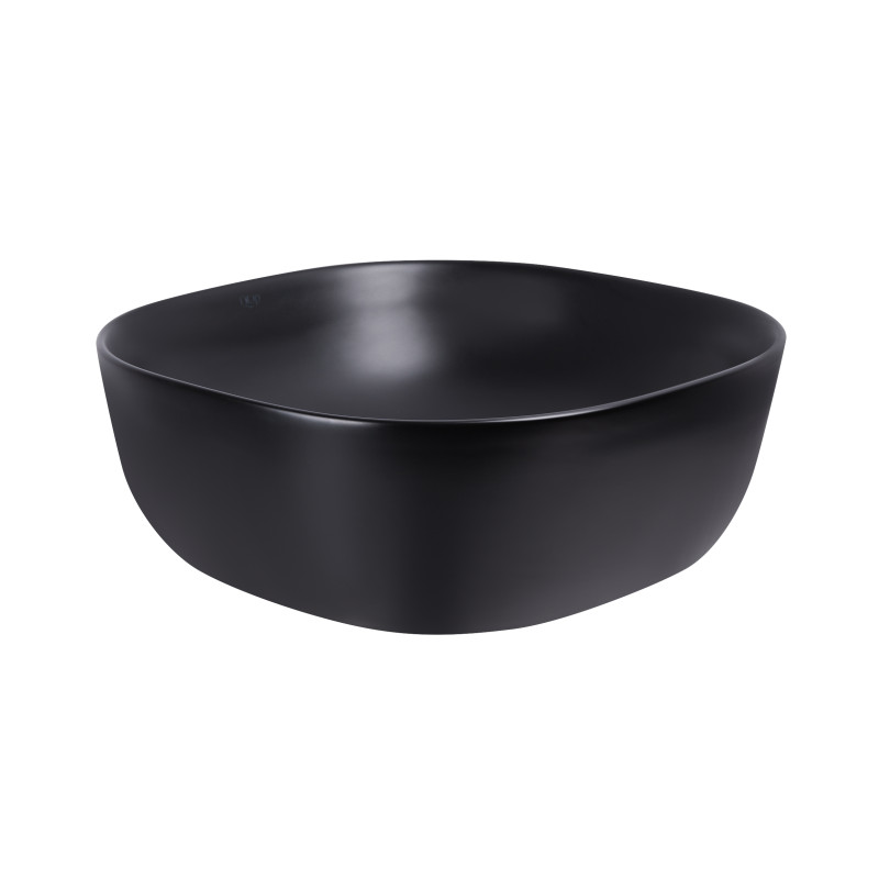 Qtap Раковина-чаша Kolibri 410x410x150 Matt black QT10112144MBMBN