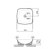 Qtap Раковина-чаша Kolibri 400х400х140 мм White QT10116303W