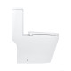 Qtap Унітаз-моноблок підлоговий Kolibri Ultra Quiet безобідковий з сидінням Soft-close WHITE QT10226380W