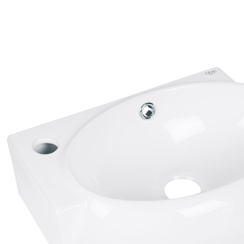 Qtap Раковина Leo 430x290x140 White QT11115011LWN