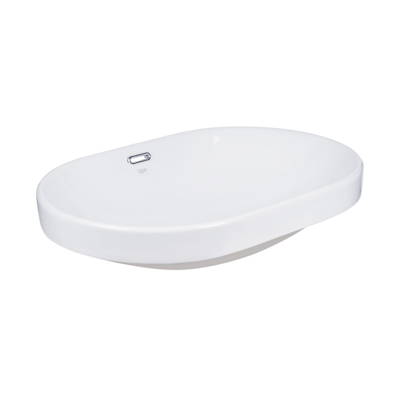 Qtap Раковина Leo 590x400x170 White з донним клапаном QT11114028W