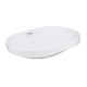 Qtap Комплект Leo: Раковина врізна овальна 590x400x170 мм White + Донний клапан PU02O