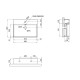 Qtap Раковина Nando LT 600х440х130 White QT12112173WN