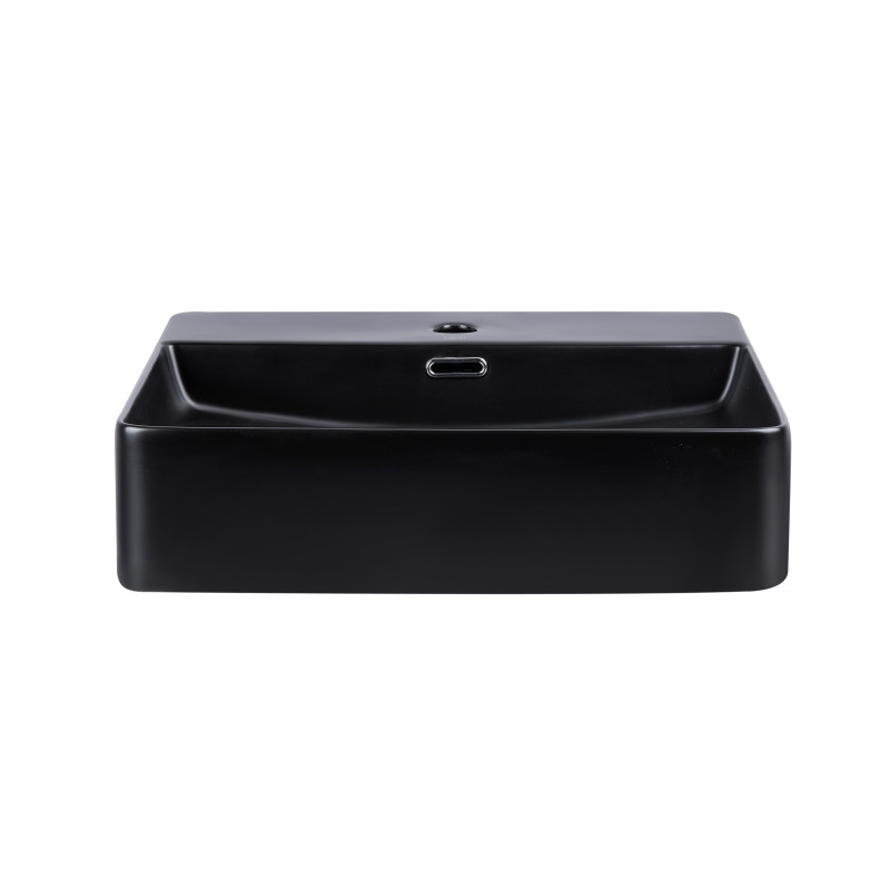 Qtap Раковина Nando LT 500х420х130 Matt black QT12112173SMBMBN
