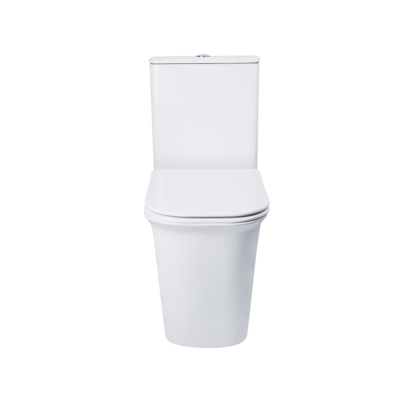 Qtap Унітаз-компакт Nando безобідковий з сидінням Soft-close QT12221222AW