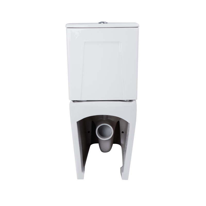 Qtap Унітаз-компакт Nando безобідковий з сидінням Soft-close QT12221222AW