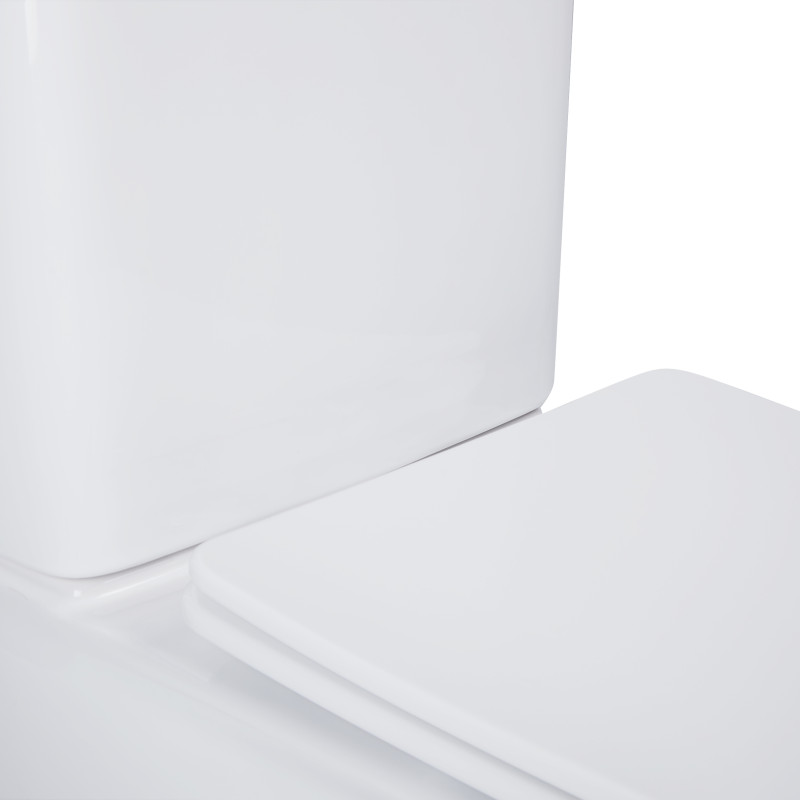 Qtap Унітаз-компакт Nando безобідковий з сидінням Soft-close QT12221222AW