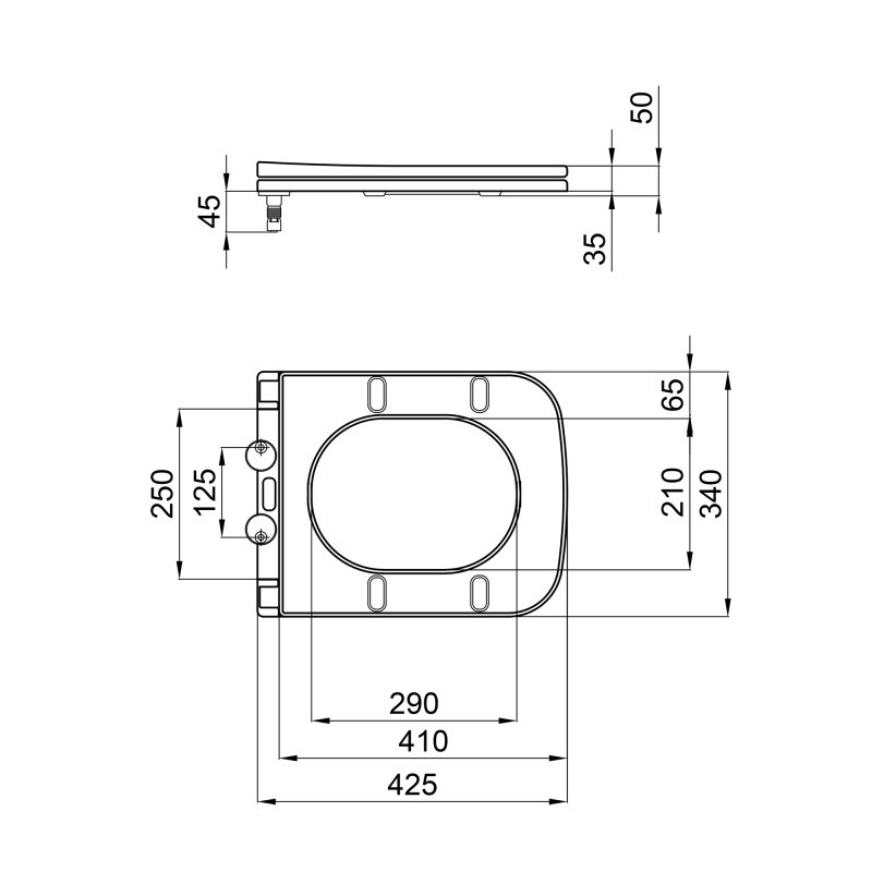 Qtap Сидіння для унітаза Nando з мікроліфтом Slim QT12991222AW